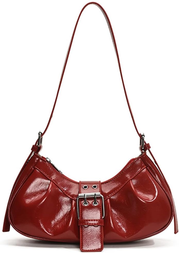 Y2K Shoulder Bag Leather Hobo Bags for Women, Small Cute Clutch Purses Millard Bag