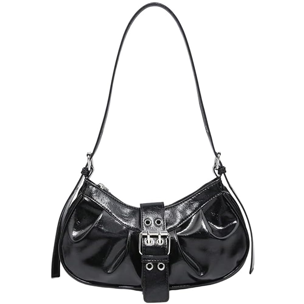 Y2K Shoulder Bag Leather Hobo Bags for Women, Small Cute Clutch Purses Millard Bag