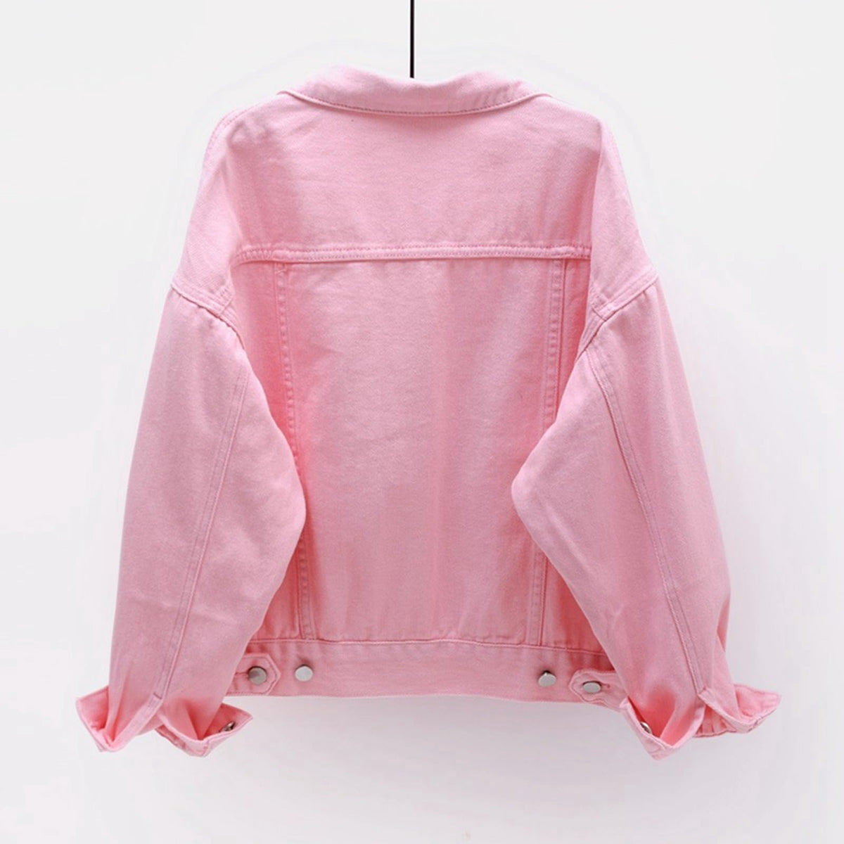 Plus Womens Denim Jackets Long Sleeve Button Jean Coats Fall Jacket With Pockets