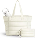College Puffer Tote Healthcare Nursing School Bag for Women - Nurse Healthcare Student Laptop  HandBag with Bottle Pocket