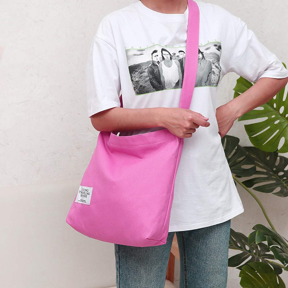 Women's Retro Large Size Canvas Shoulder Bag Hobo Crossbody Handbag Casual Tote