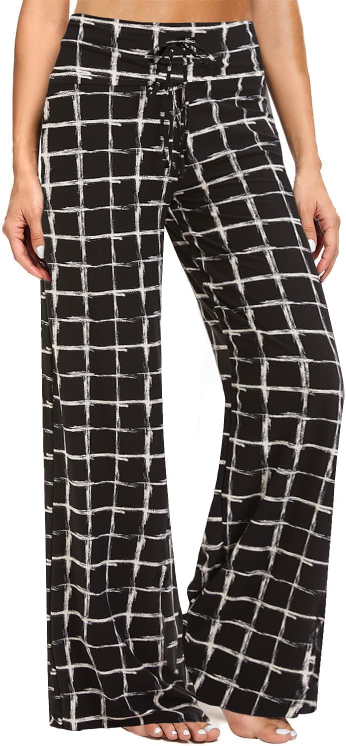 Gaucho  Wide Leg Pants - Palazzo Yoga Pants Lounge Comfy Casual Drawstring