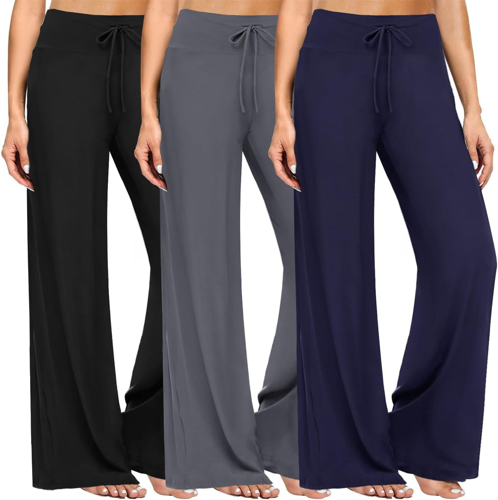 Gaucho  Wide Leg Pants - Palazzo Yoga Pants Lounge Comfy Casual Drawstring