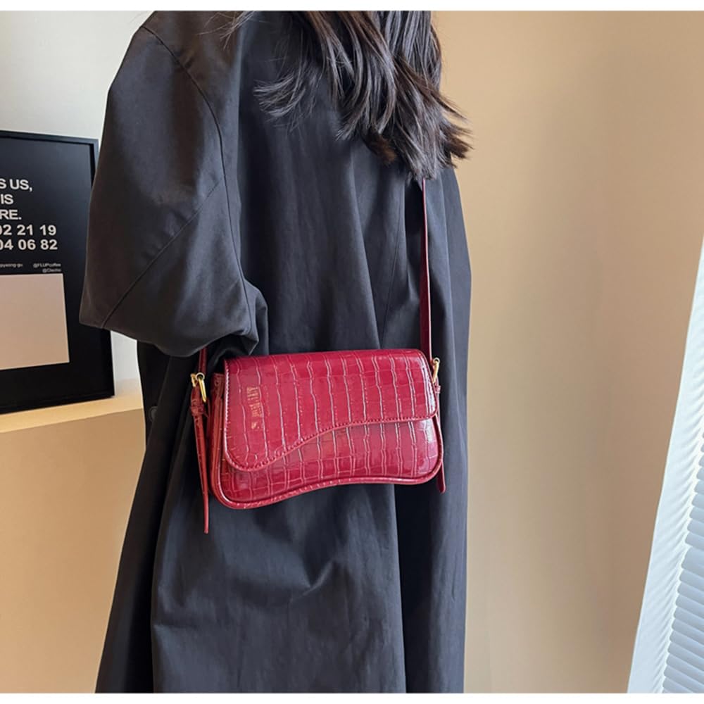 Y2K Shoulder Bag Leather Hobo Bags for Women, Small Cute Clutch Purses Millard Bag