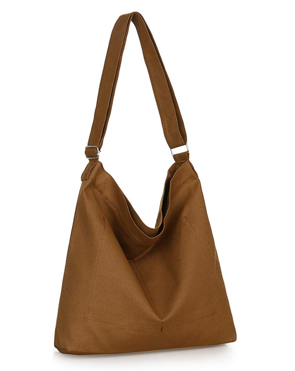 Women's Retro Large Size Canvas Shoulder Bag Hobo Crossbody Handbag Casual Tote