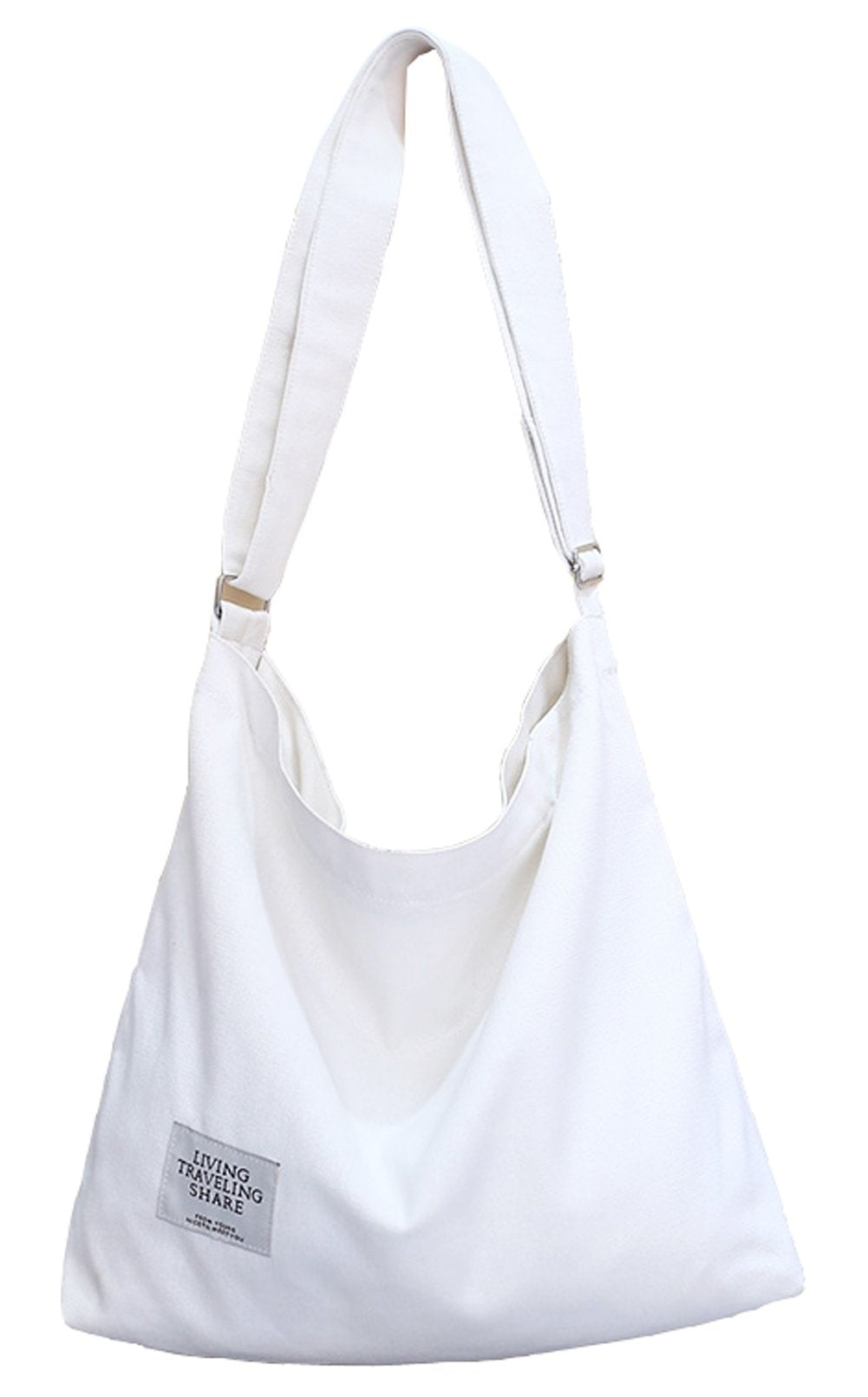 Women's Retro Large Size Canvas Shoulder Bag Hobo Crossbody Handbag Casual Tote