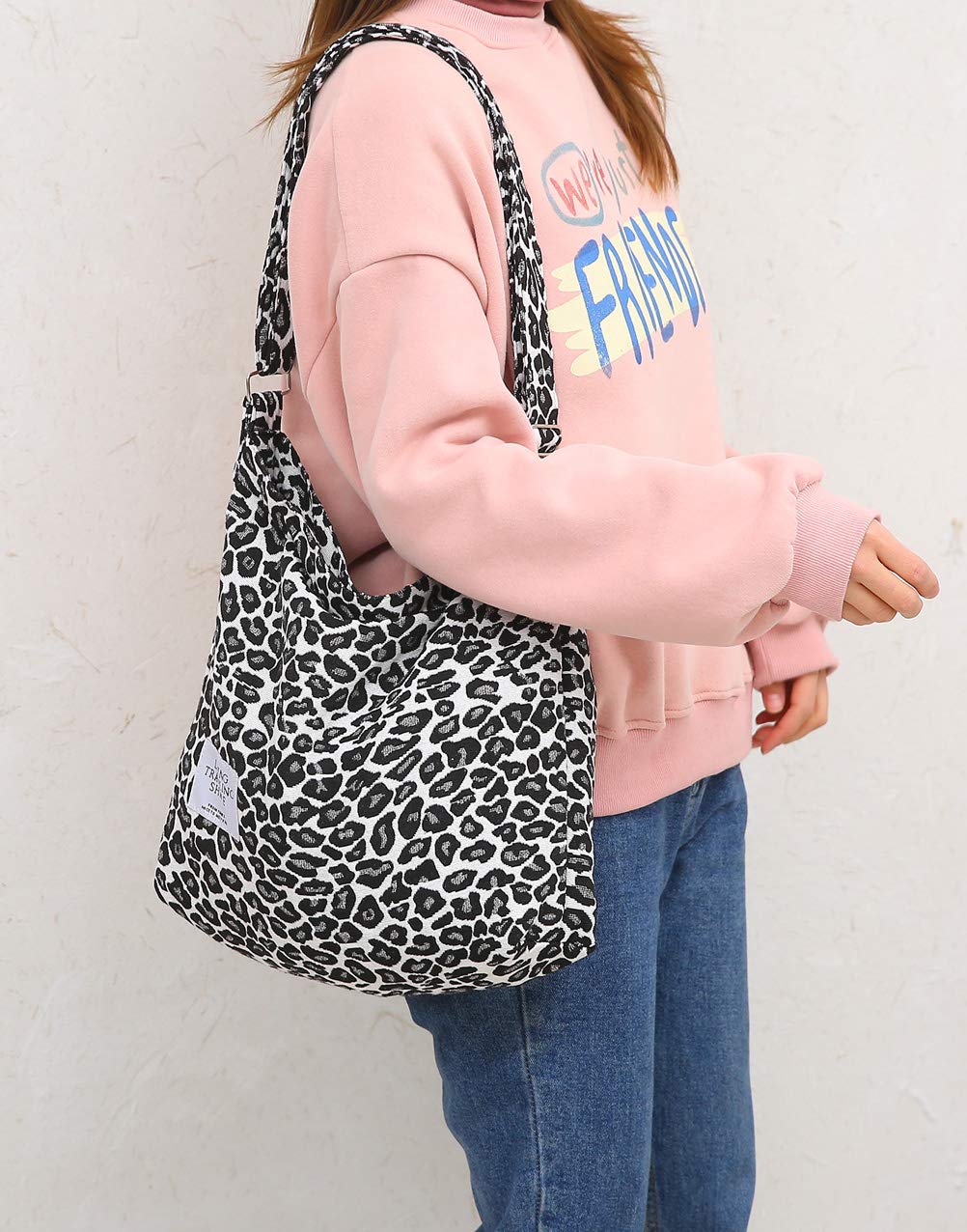 Women's Retro Large Size Canvas Shoulder Bag Hobo Crossbody Handbag Casual Tote