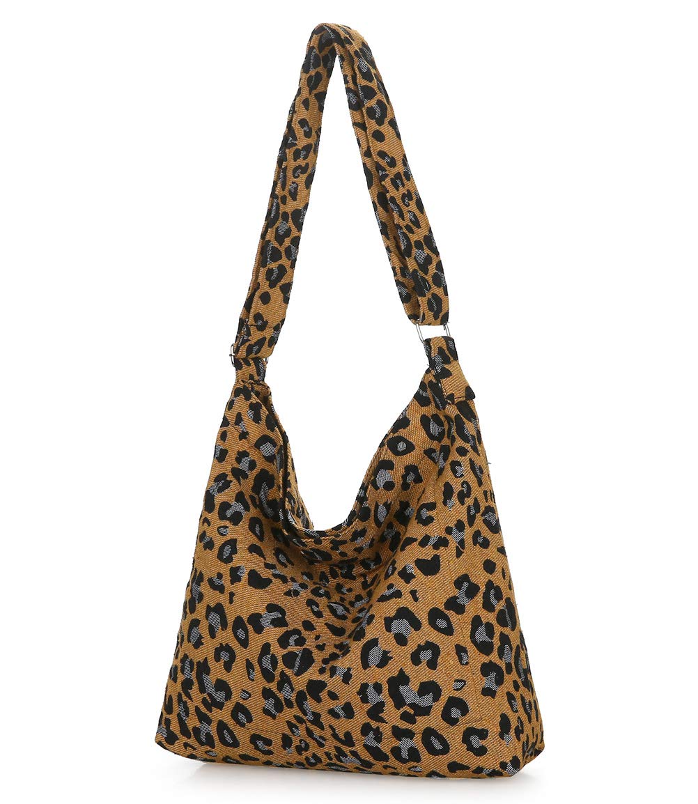 Women's Retro Large Size Canvas Shoulder Bag Hobo Crossbody Handbag Casual Tote