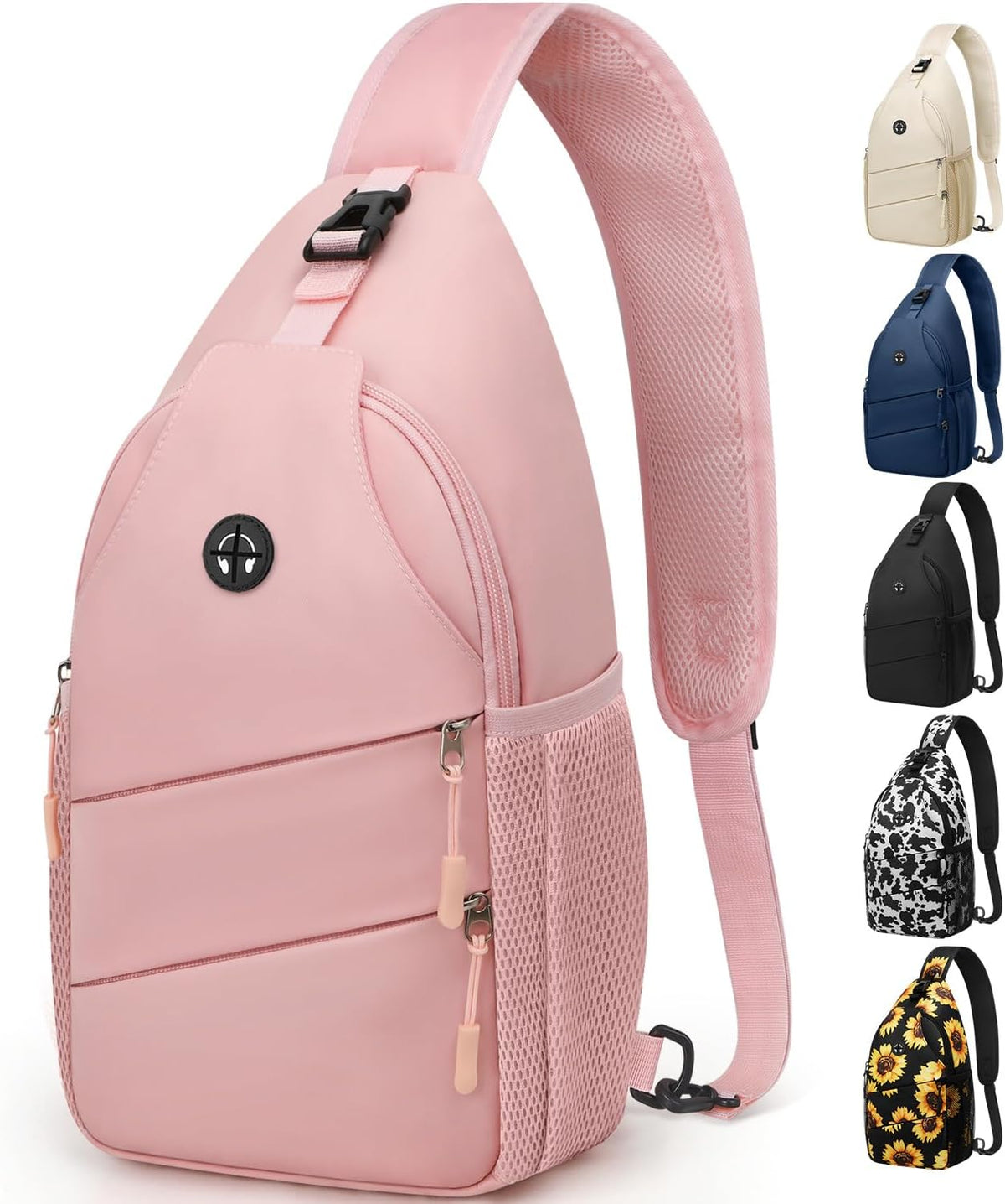 Travel Crossbody Bags for Women Men Trendy Sling Bag Backpack Casual Chest Bag with Convertible Shoulder Strap Waterproof