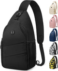 Travel Crossbody Bags for Women Men Trendy Sling Bag Backpack Casual Chest Bag with Convertible Shoulder Strap Waterproof