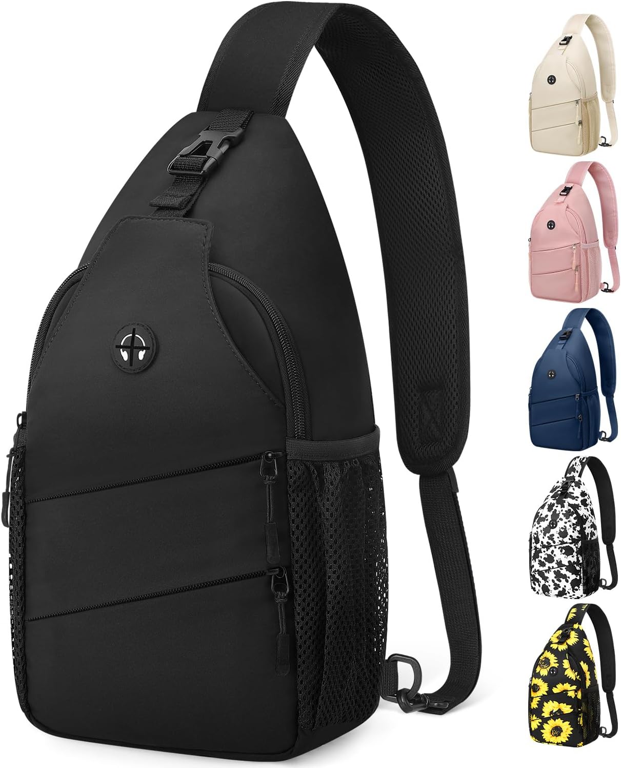 Travel Crossbody Bags for Women Men Trendy Sling Bag Backpack Casual Chest Bag with Convertible Shoulder Strap Waterproof