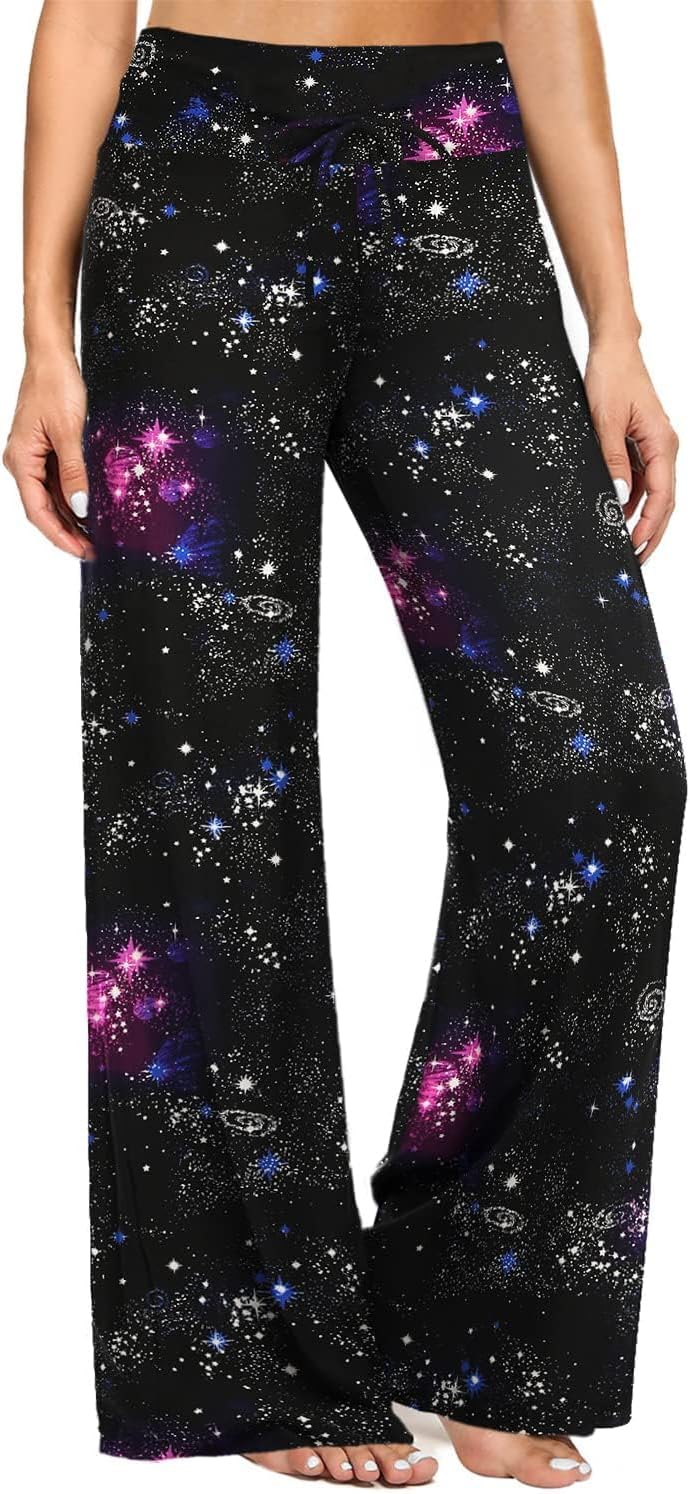 Gaucho  Wide Leg Pants - Palazzo Yoga Pants Lounge Comfy Casual Drawstring