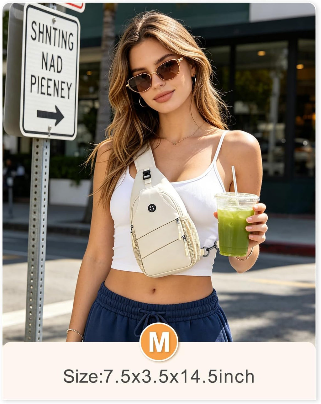 Travel Crossbody Bags for Women Men Trendy Sling Bag Backpack Casual Chest Bag with Convertible Shoulder Strap Waterproof