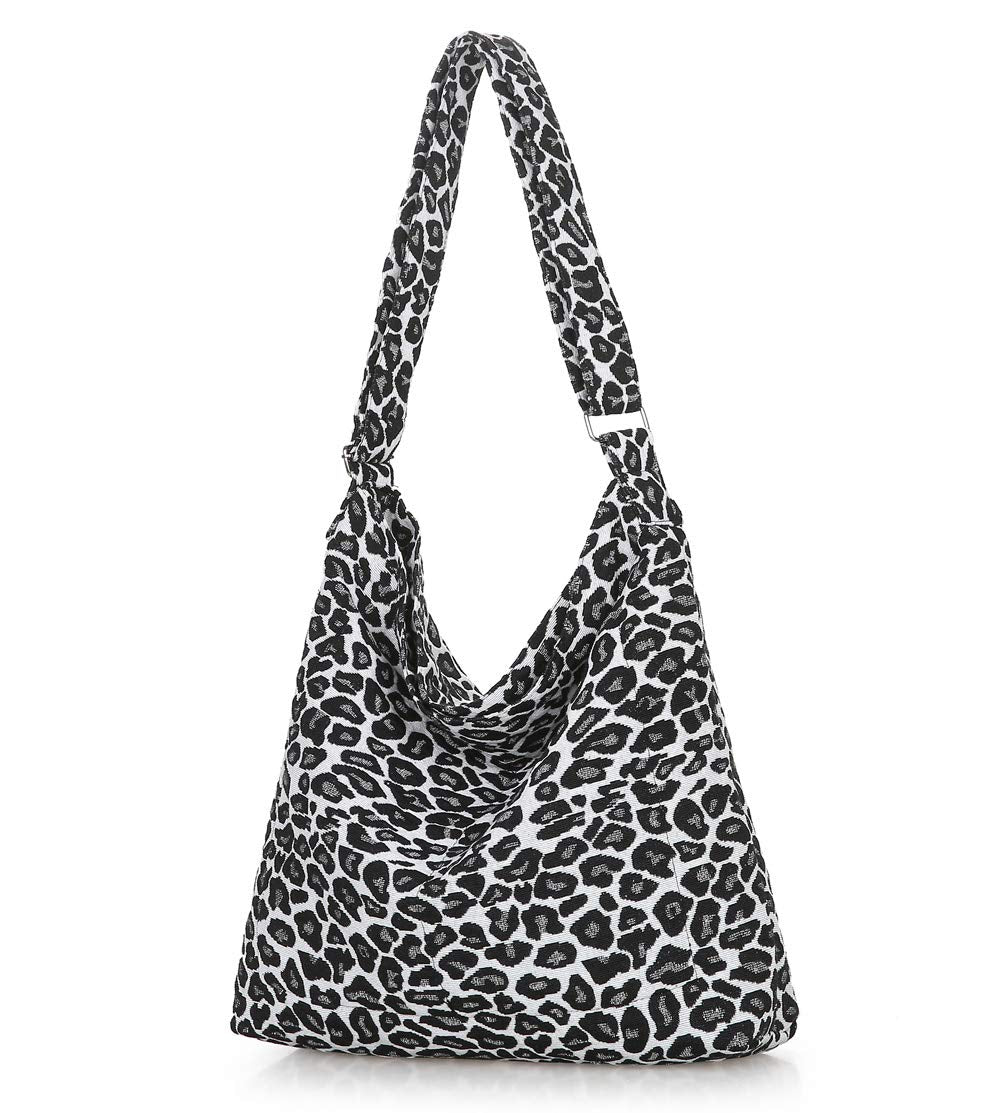 Women's Retro Large Size Canvas Shoulder Bag Hobo Crossbody Handbag Casual Tote