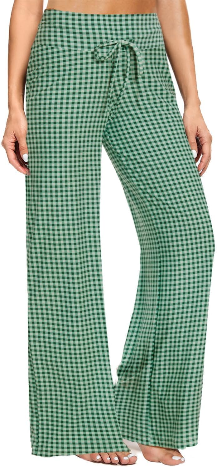 Gaucho  Wide Leg Pants - Palazzo Yoga Pants Lounge Comfy Casual Drawstring