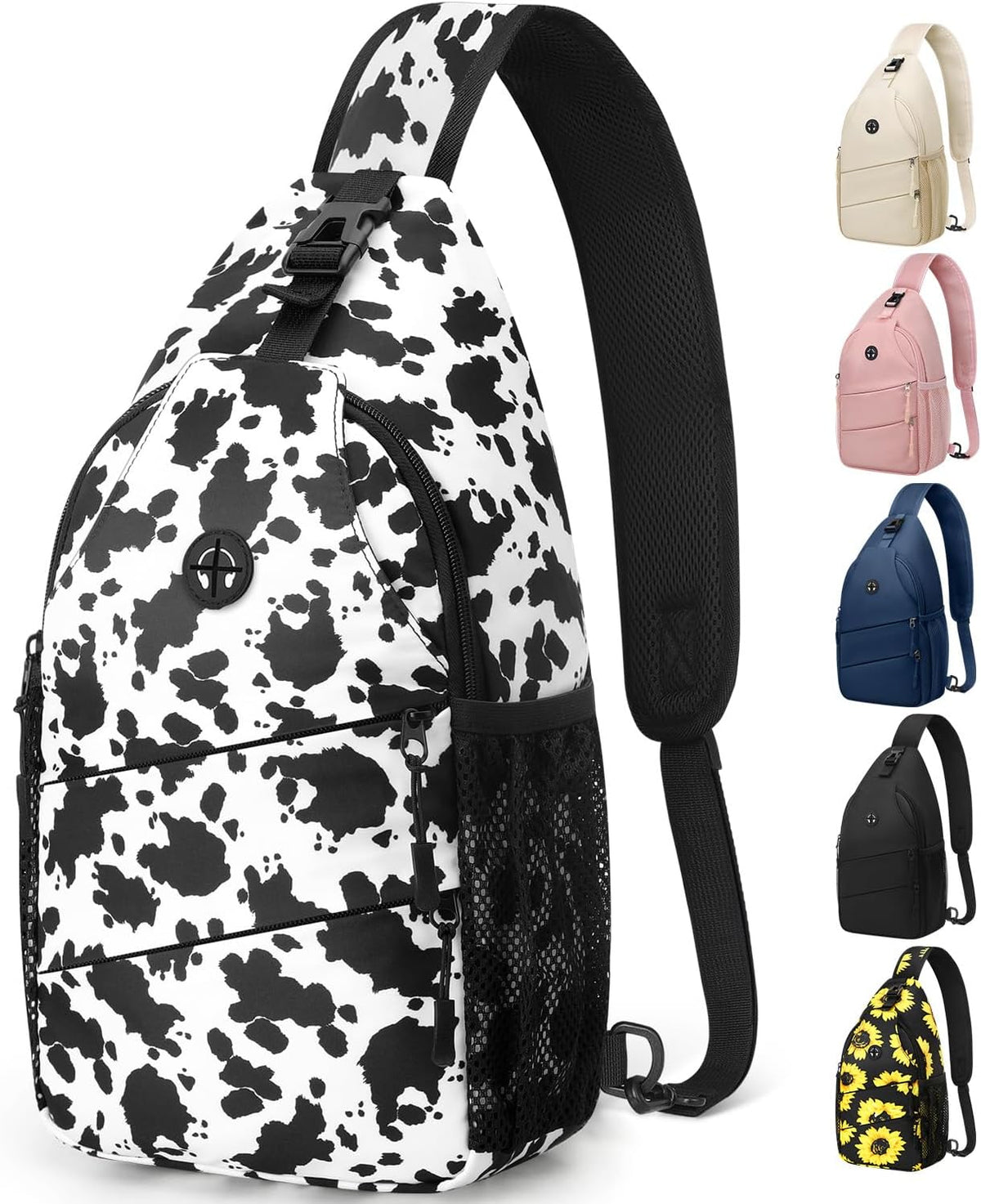 Travel Crossbody Bags for Women Men Trendy Sling Bag Backpack Casual Chest Bag with Convertible Shoulder Strap Waterproof