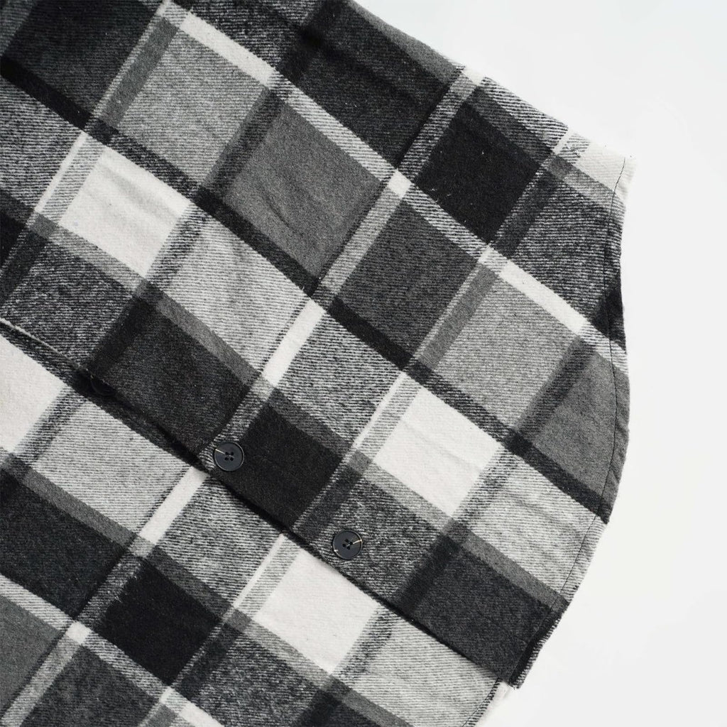 Plaid Vest Cardigan for Women Sleeveless waistcoat Comfy Button Down jacket