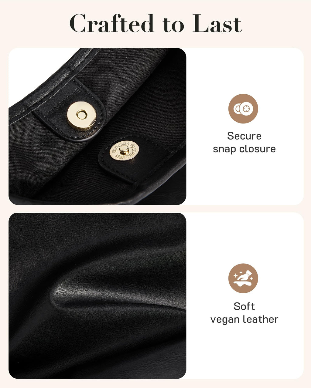 Fall Hobo Bags Purses with Makeupbag for Women, Soft Shoulder Bag Vegan Leather Tote Crossbody With makeup bag Purse Ladies Slouchy Handbag with Pouch