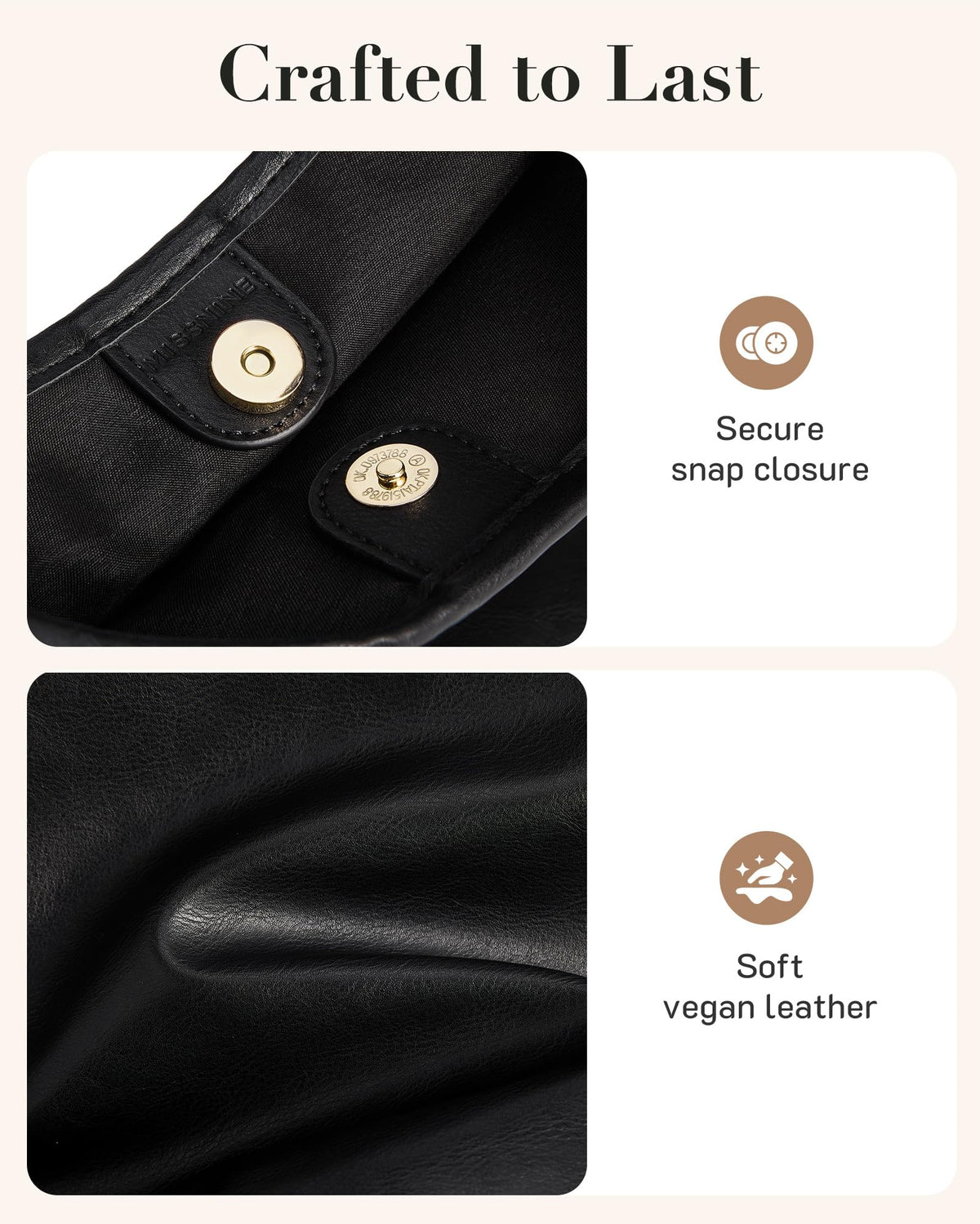 Fall Hobo Bags Purses with Makeupbag for Women, Soft Shoulder Bag Vegan Leather Tote Crossbody With makeup bag Purse Ladies Slouchy Handbag with Pouch