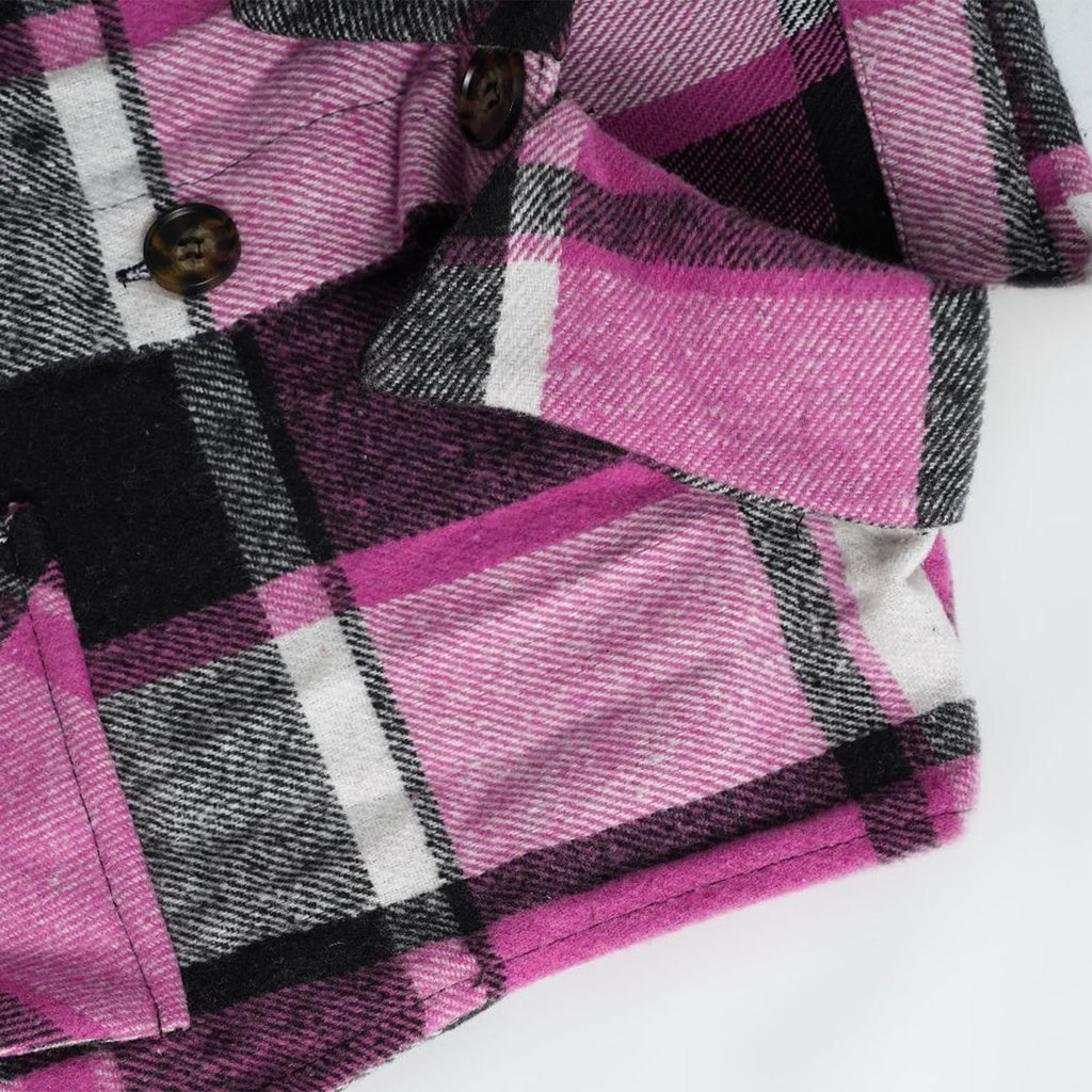 Plaid Vest Cardigan for Women Sleeveless waistcoat Comfy Button Down jacket