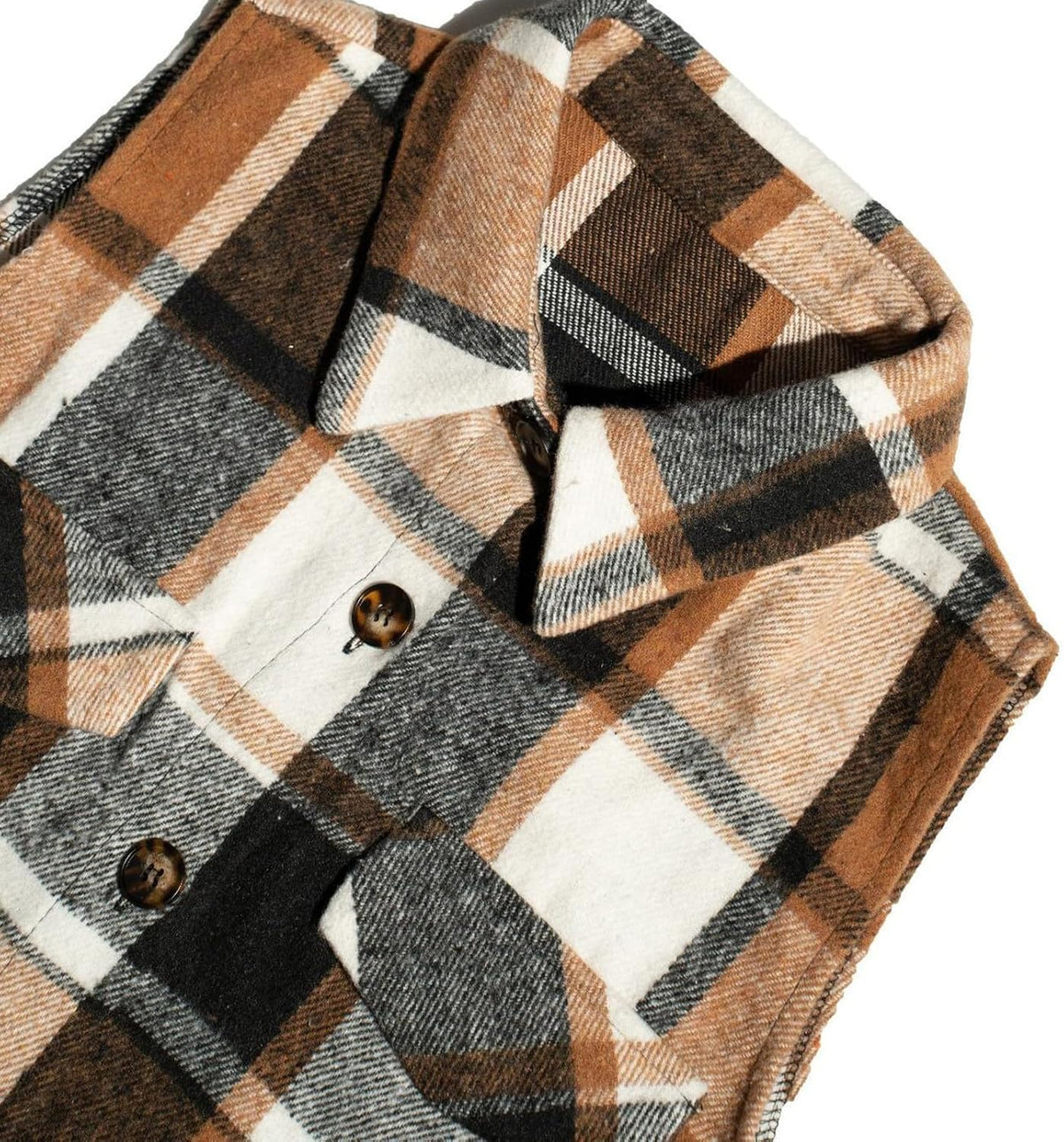 Plaid Vest Cardigan for Women Sleeveless waistcoat Comfy Button Down jacket