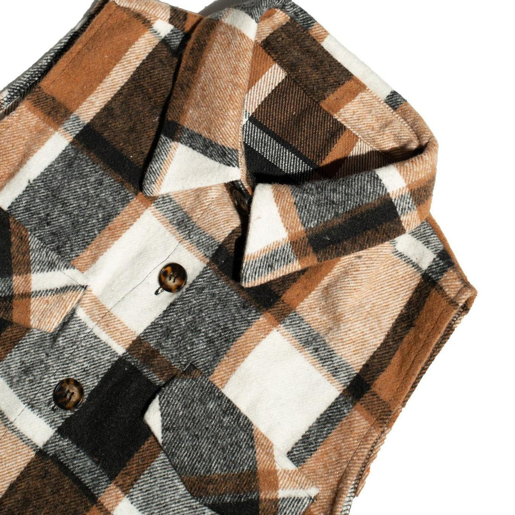Plaid Vest Cardigan for Women Sleeveless waistcoat Comfy Button Down jacket
