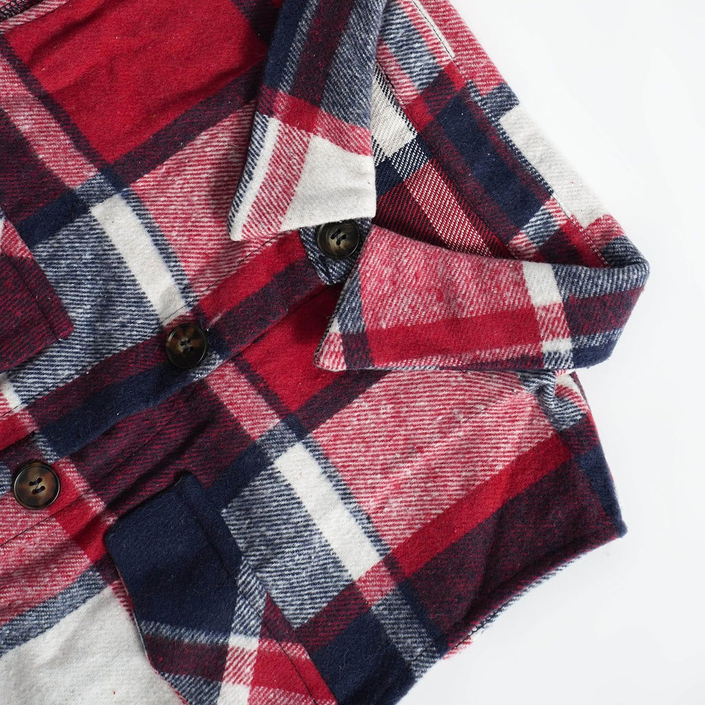 Plaid Vest Cardigan for Women Sleeveless waistcoat Comfy Button Down jacket