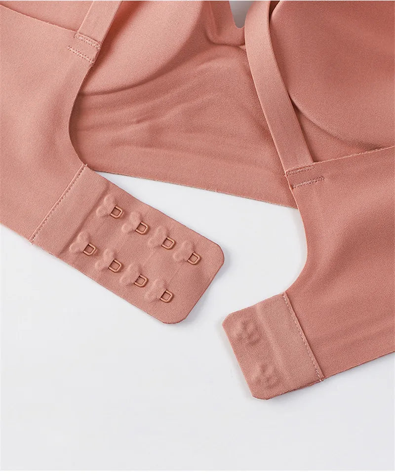 FineToo Comfy hypoallergenic Soft Wireless Bra Women Deep V Bras Sexy Bralette Padded Bra S-XL Female Seamless Underwear Comfortable Ladies Lingerie