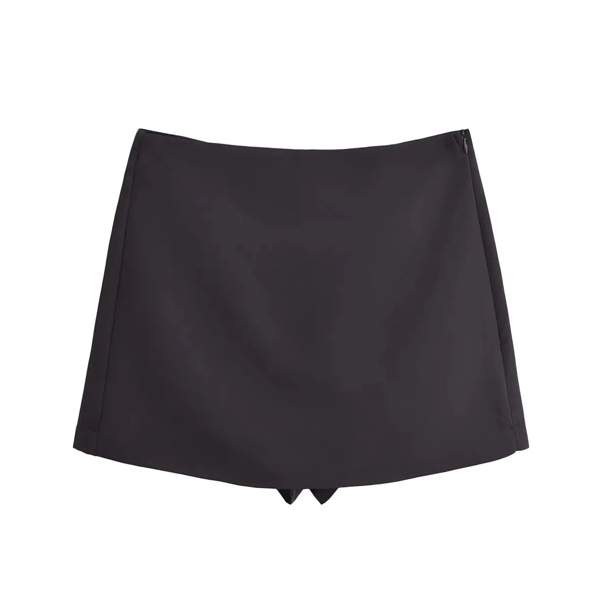 New Fall Women Solid Skort Fashion Causal Side Zipper Mini Shorts Skirts Vintage High Waist Streetwear Shorts Skirts