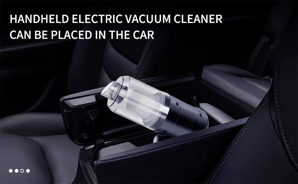 Handheld Car Vacuum Cleaner, 15000PA Portable Cordless, Dual use of blowing and suctionMulti-Nozzles, for Car, Home, Pet, Office