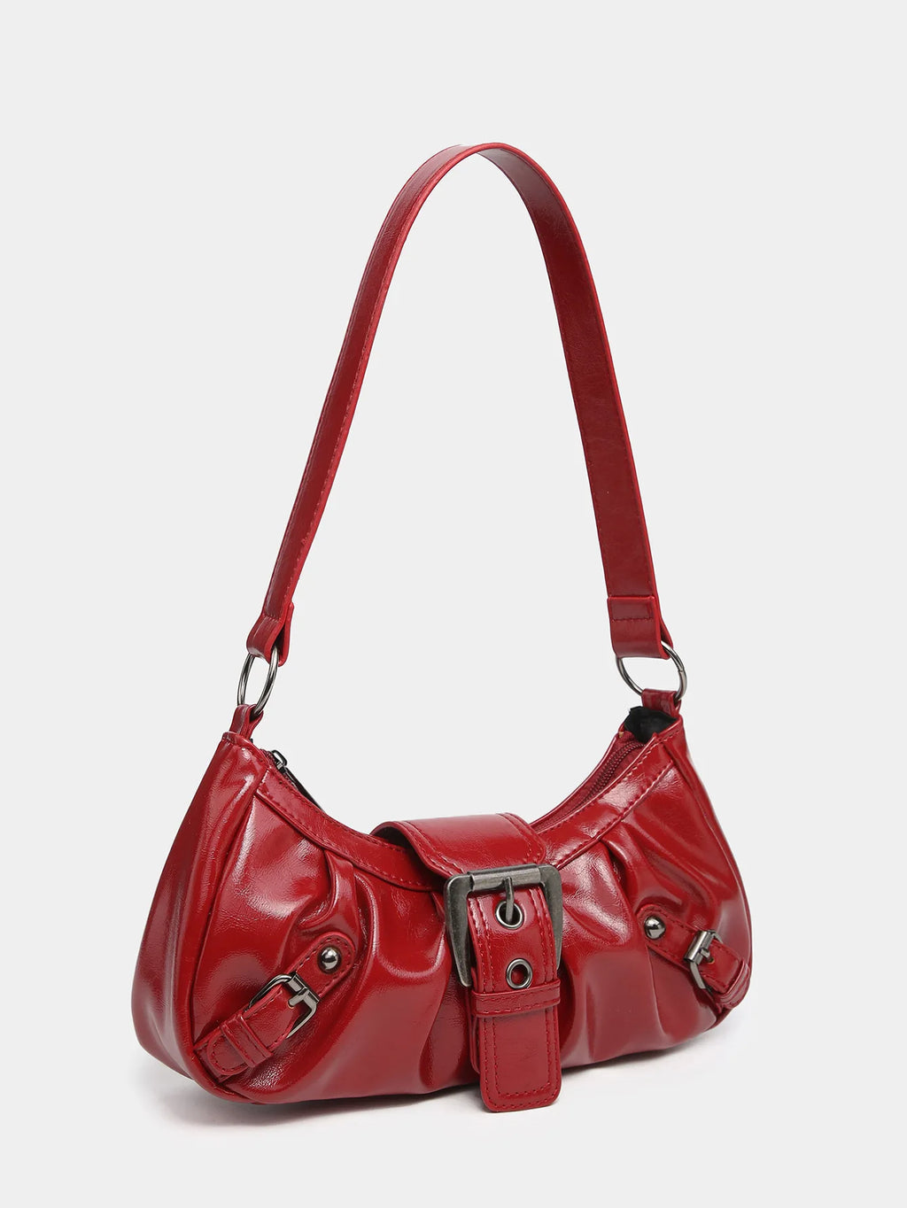 Y2K spring hot selling Maillard style retro chic small bag spicy girl Y2K wasteland style vintage leather shoulder handbag