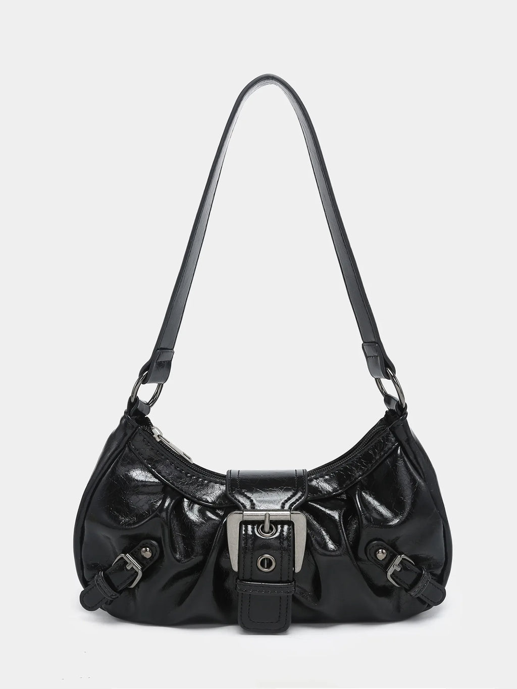 Y2K spring hot selling Maillard style retro chic small bag spicy girl Y2K wasteland style vintage leather shoulder handbag