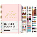 Business Budget Planner Book with 3 Sheets Stickers, Undated Monthly Finance Organizer, Budget Journal for Money Management, Cash Flow