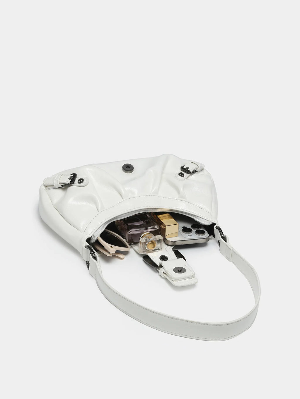 Y2K spring hot selling Maillard style retro chic small bag spicy girl Y2K wasteland style vintage leather shoulder handbag