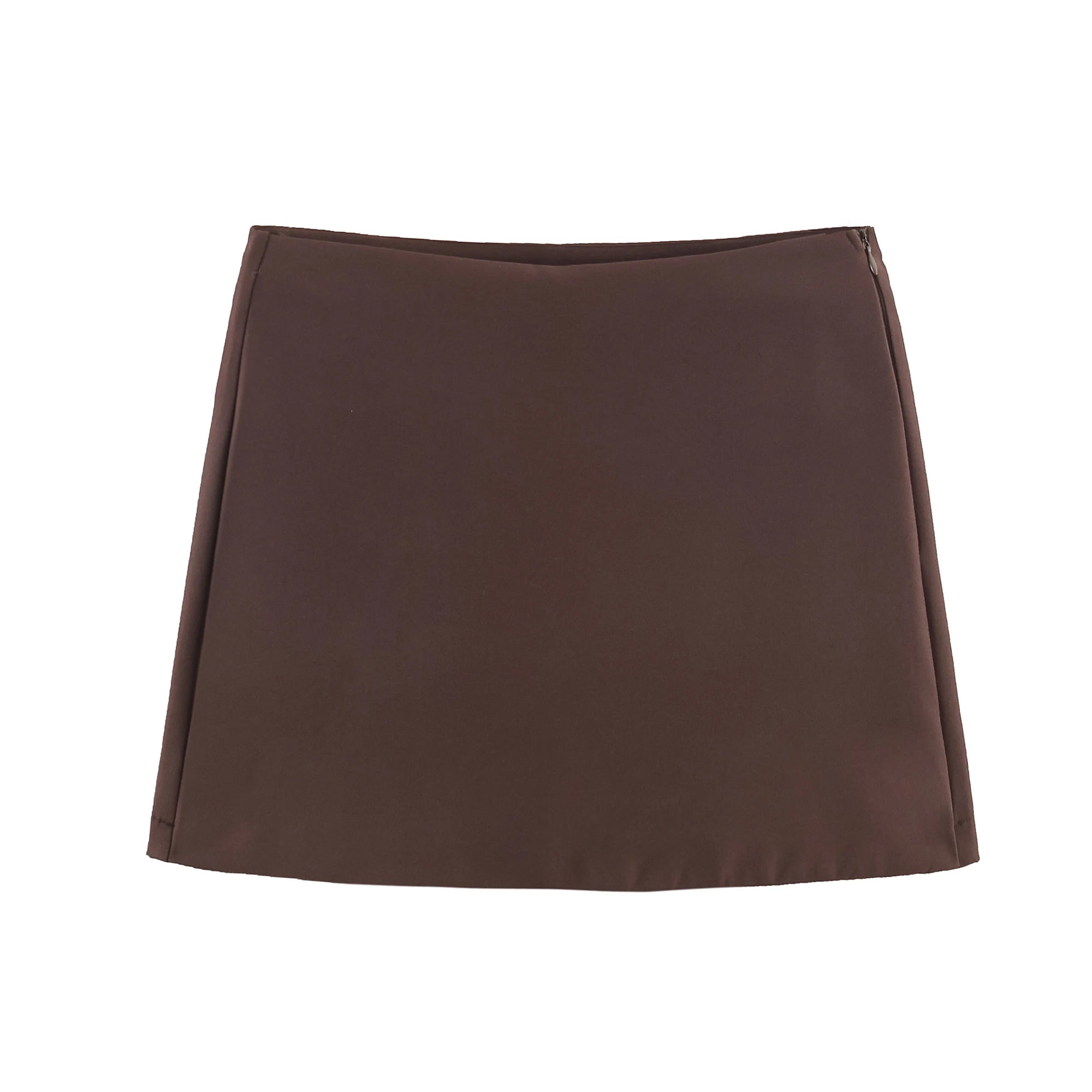 New Fall Women Solid Skort Fashion Causal Side Zipper Mini Shorts Skirts Vintage High Waist Streetwear Shorts Skirts