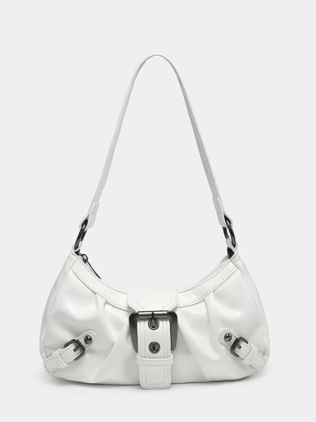 Y2K spring hot selling Maillard style retro chic small bag spicy girl Y2K wasteland style vintage leather shoulder handbag