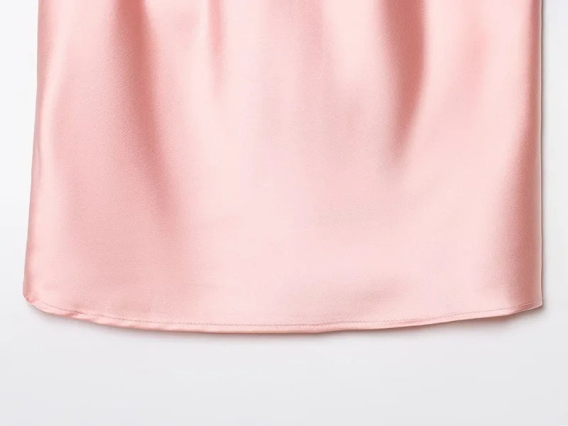 MUJER Satin Halter Tops for Women off Shoulder Backless Tops Woman 2026 Sexy Strapless Women's Tops Camisole Beach Top Female