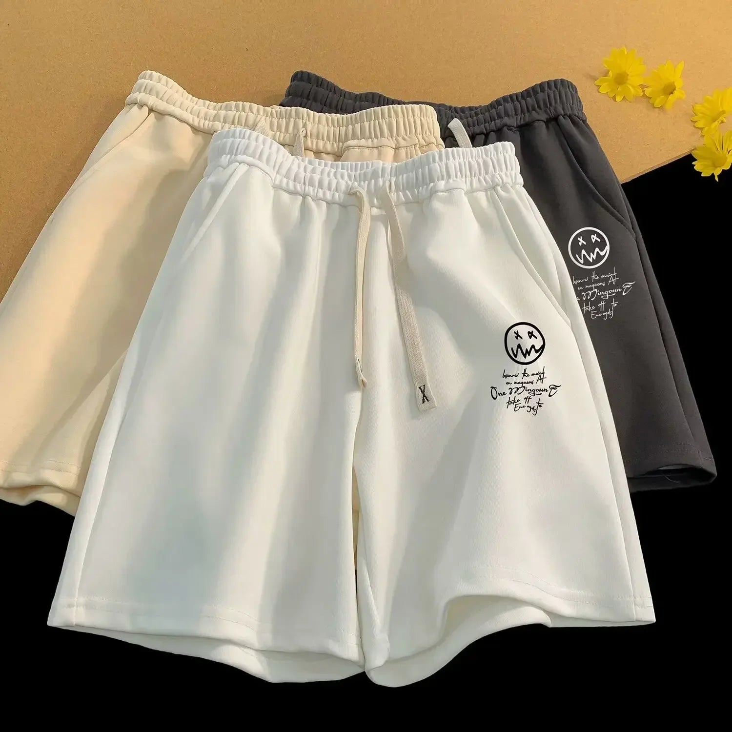 Oversized Shorts Men Thin Casual Wide Leg Shorts Versatile Trend Loose Oversized Sports Shorts for Men