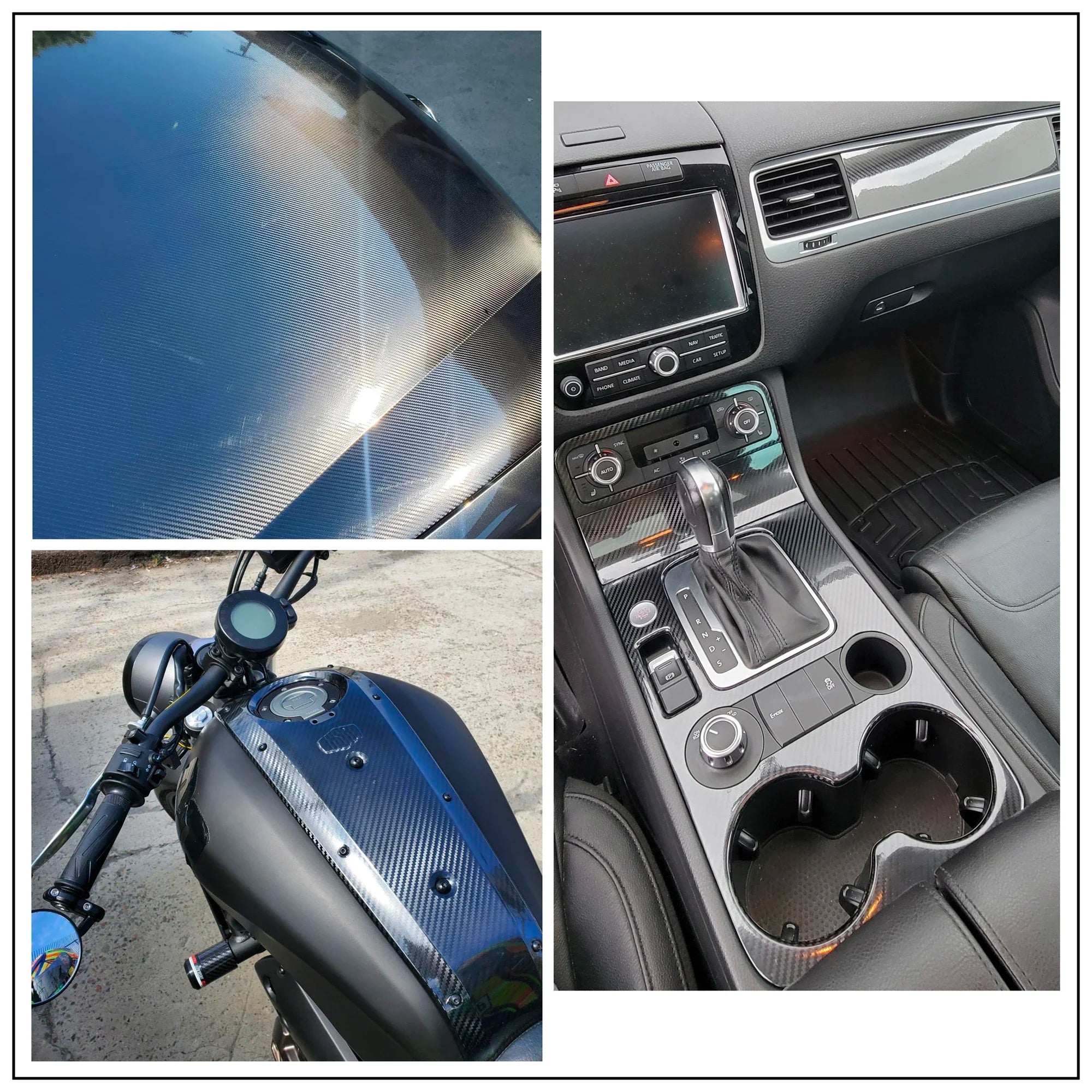 Car Wrap Film Covering 2D 3D 4D 5D 6D Glossy Carbon Fiber Wrapping Vinyl Film Auto Motorcycle Waterproof PVC Foil Car Accessories