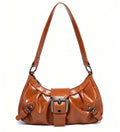 Y2K spring hot selling Maillard style retro chic small bag spicy girl Y2K wasteland style vintage leather shoulder handbag