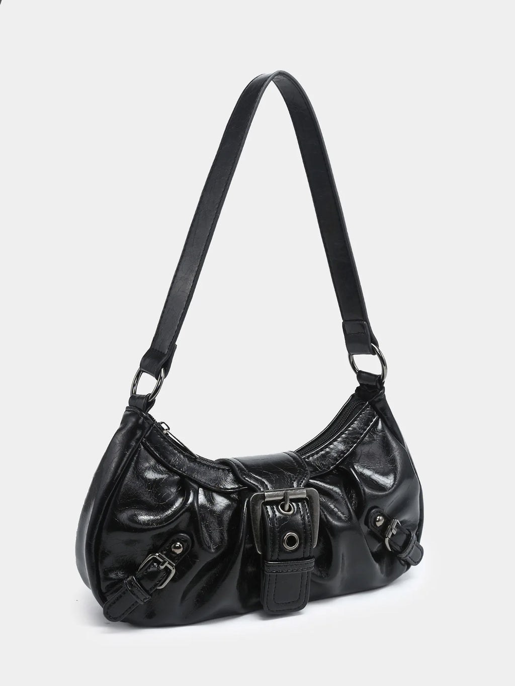 Y2K spring hot selling Maillard style retro chic small bag spicy girl Y2K wasteland style vintage leather shoulder handbag