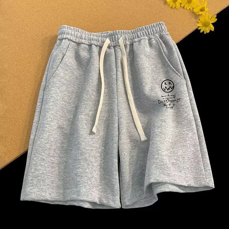 Oversized Shorts Men Thin Casual Wide Leg Shorts Versatile Trend Loose Oversized Sports Shorts for Men