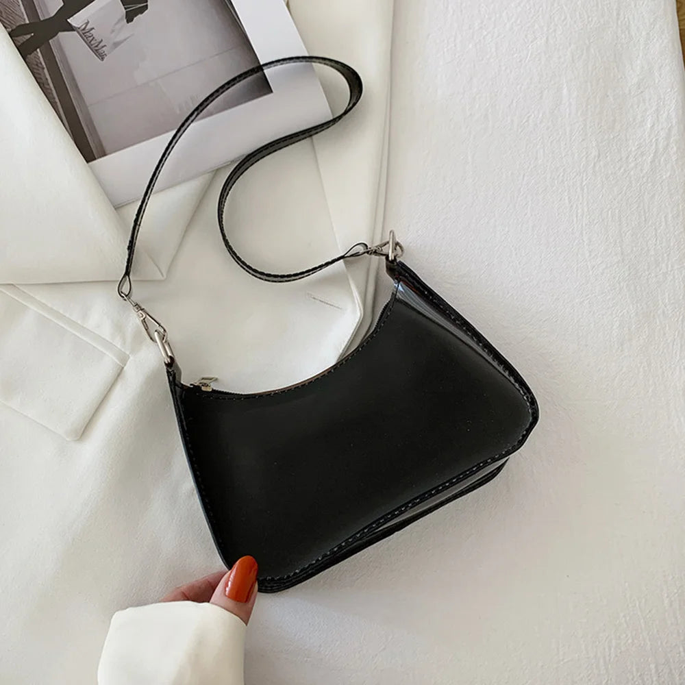 Event Concert Approved Handbag Summer Candy Color Transparent Single Shoulder Bag Zipper Clear PVC Jelly Bag Small Purses Women Girls Daily Shopping Bag