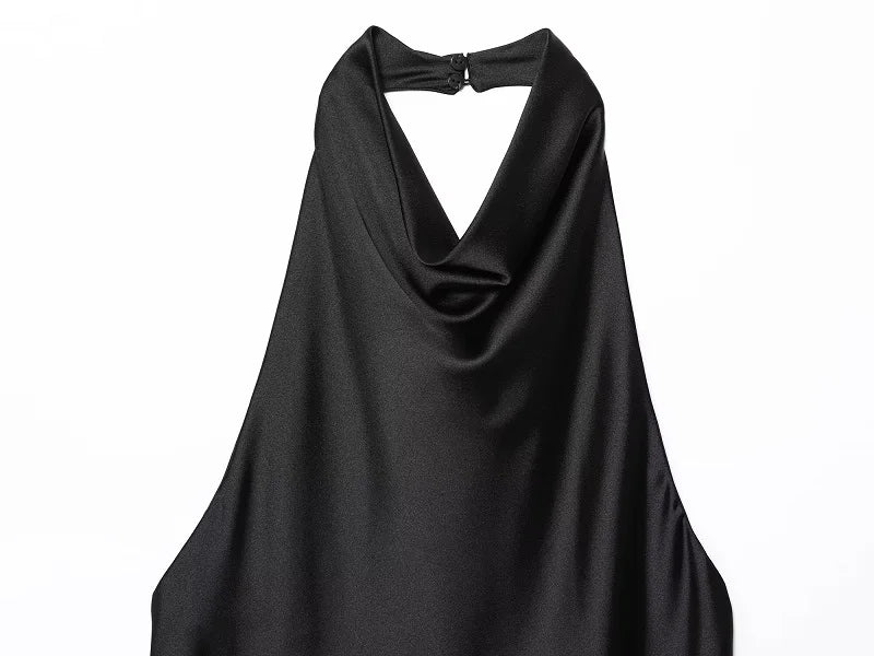 MUJER Satin Halter Tops for Women off Shoulder Backless Tops Woman 2026 Sexy Strapless Women's Tops Camisole Beach Top Female