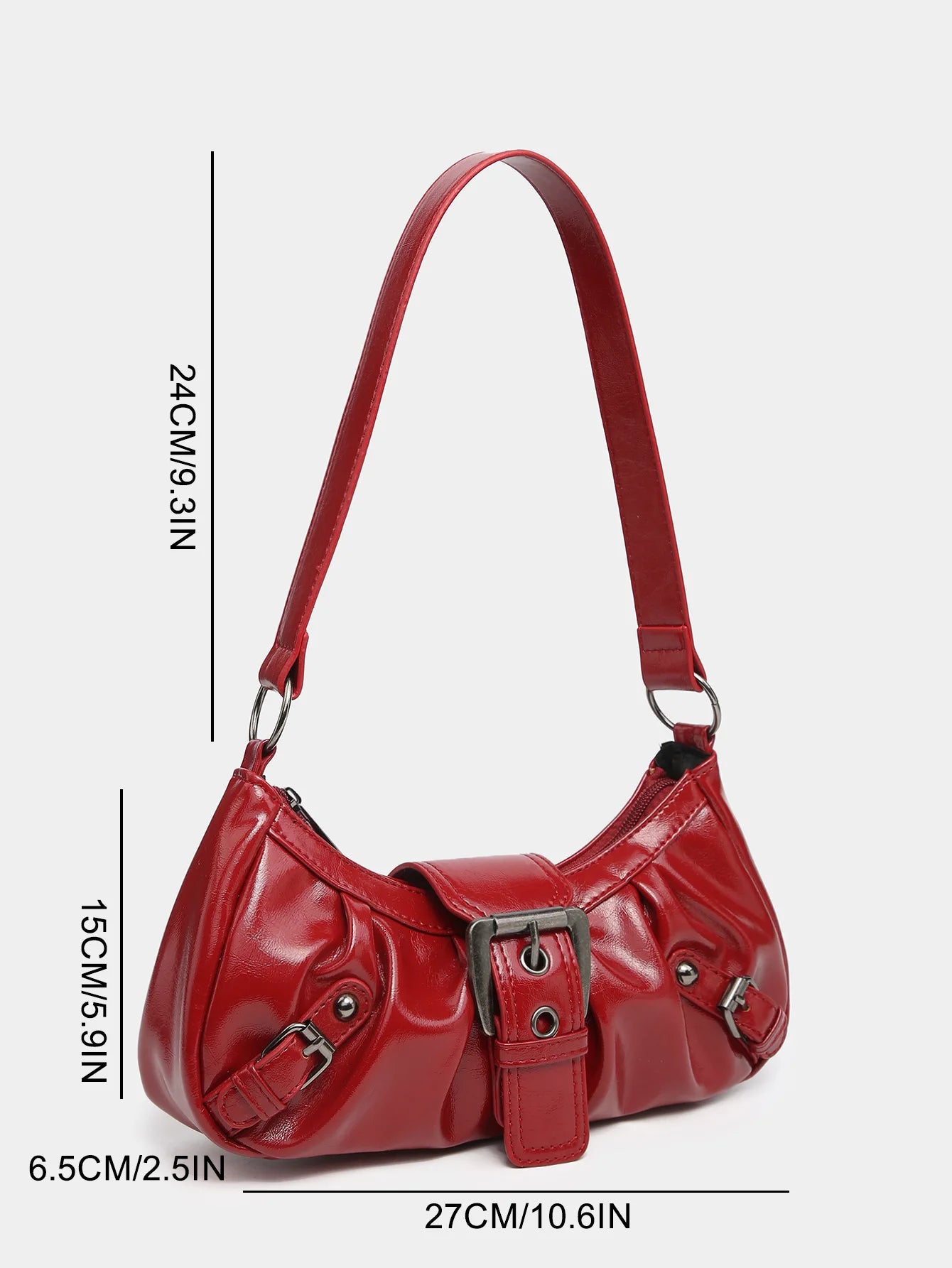Y2K spring hot selling Maillard style retro chic small bag spicy girl Y2K wasteland style vintage leather shoulder handbag