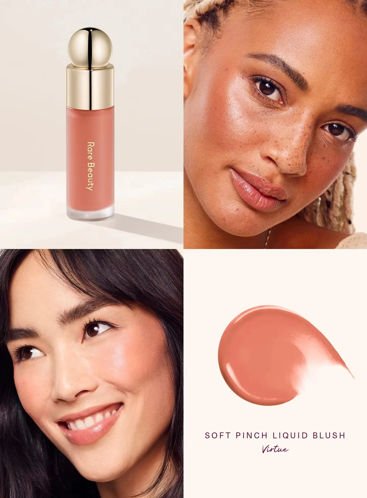 Rare Beauty Soft Pinch Liquid Blush Silky and Glide On Smooth Long Lasting Plump Pinch-perfect Flush Seamless Matte Dewy Makeup