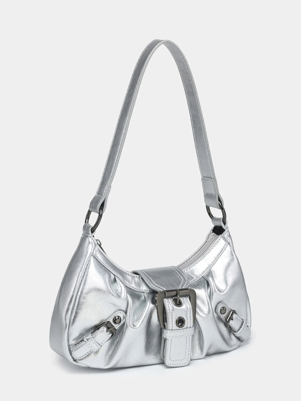 Y2K spring hot selling Maillard style retro chic small bag spicy girl Y2K wasteland style vintage leather shoulder handbag