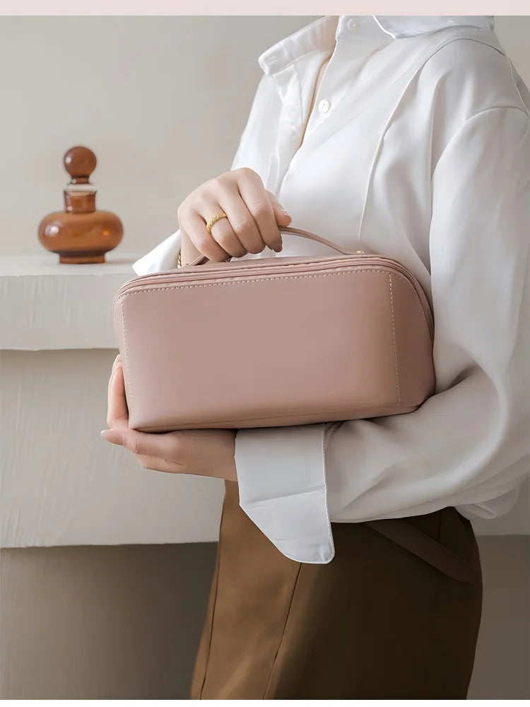 Homefish Organizer Female Toiletry Kit Bag MakeUp Case Storage Pouch Luxury Lady Box, Cosmetic Bag, Organizer Bag For Travel Zip