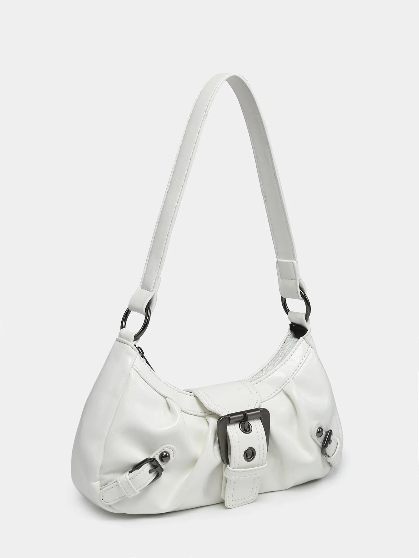 Y2K spring hot selling Maillard style retro chic small bag spicy girl Y2K wasteland style vintage leather shoulder handbag