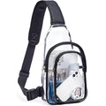 Clear Event Concert Transparent Crossbody Bag for Women Men School Trips Causal Outdoor Travel Chest Bag Large Capacity Shoulder Handbag Messenger Bags